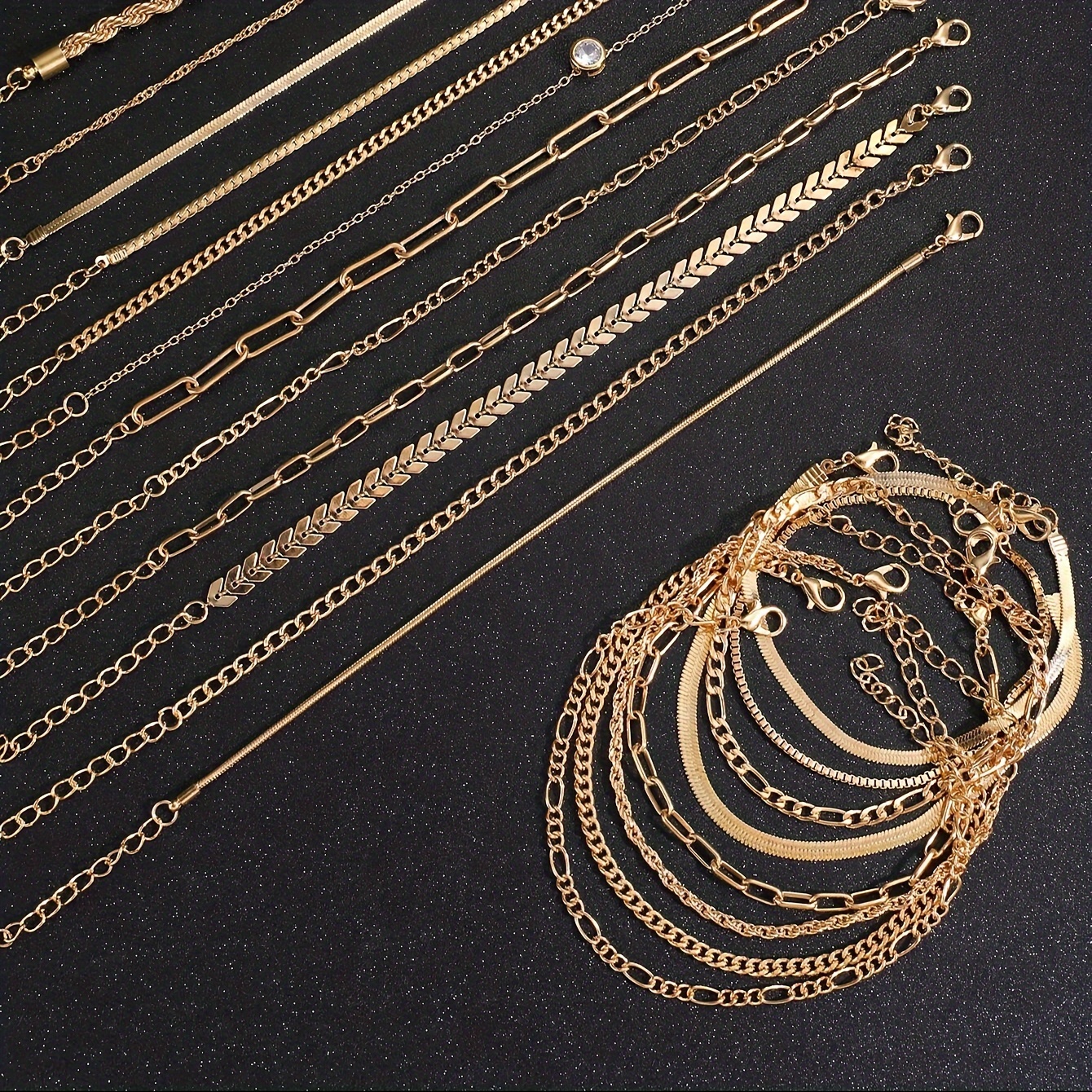 Vintage Snake Chain Link Set for Men & Women